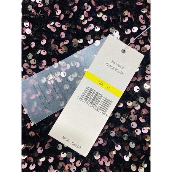 NANETTE By Nanette Lepore Women’s Medium Blush Sequin Top NEW - Picture 6 of 7